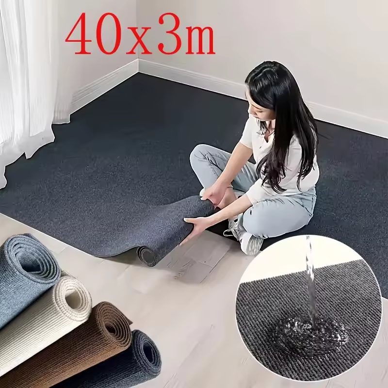 Kitchens Bedroom Rug Water Uptake Home Decor Self-adhesive Room Decoration Bathroom Rugs Solid Color Carpet Living Room